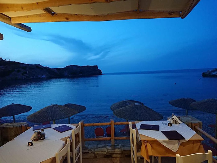 Fish tavern Sirocco in Lygaria Agia Pelagia Crete